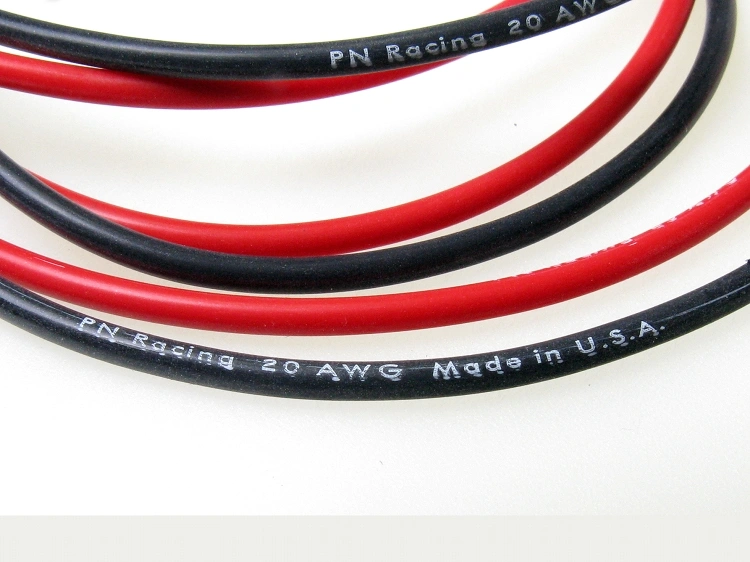 PN Racing 20AWG Silicone Cable, Black and Red (2m) - imagen 1