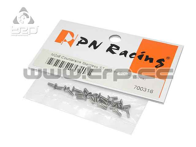 MiniZ Screws (M2x6 20pcs) Conical/Hex/Steel for Aluminum - imagen 1