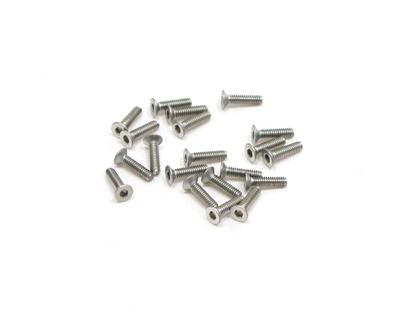 MiniZ Screws (M2x8 20pcs) Conical/Hex/Steel for Aluminum
