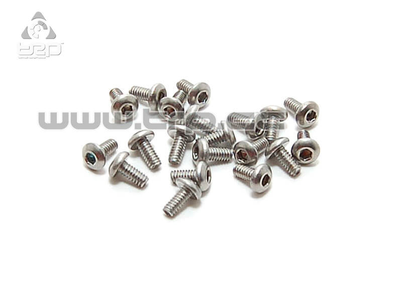 MiniZ Screws (M2x4 20pcs) Button/Hex/Steel for Aluminum