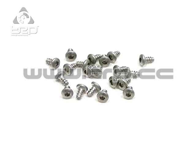 MiniZ Screws (M2x4 20pcs) Button/Hex/Steel for Plastic