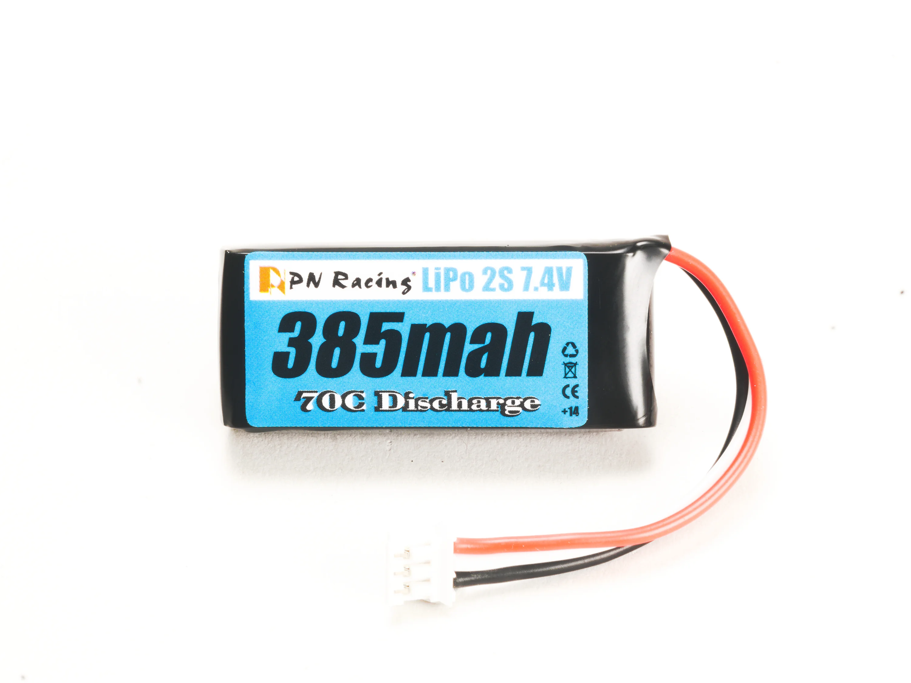 PN Racing Battery V3 LiPo 2S 7.4V 385mah 70C