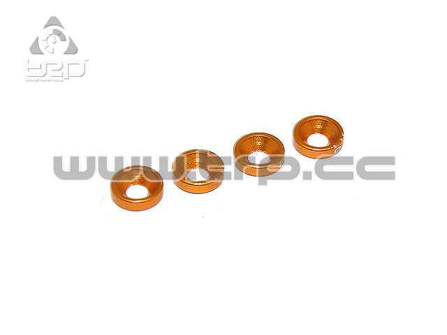 PN Racing M2 Tapered Screw Washers (Aluminum)
