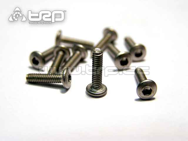 M2X8 Pn Racing Titanium Hex Conical Screws (10u) for MiniZ