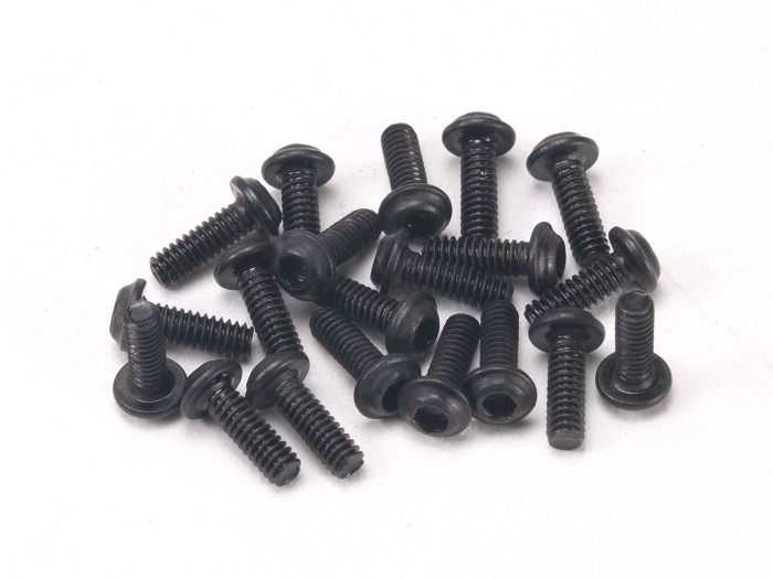 PN Racing Screws Hardened Carbon Steel M2x6 Button