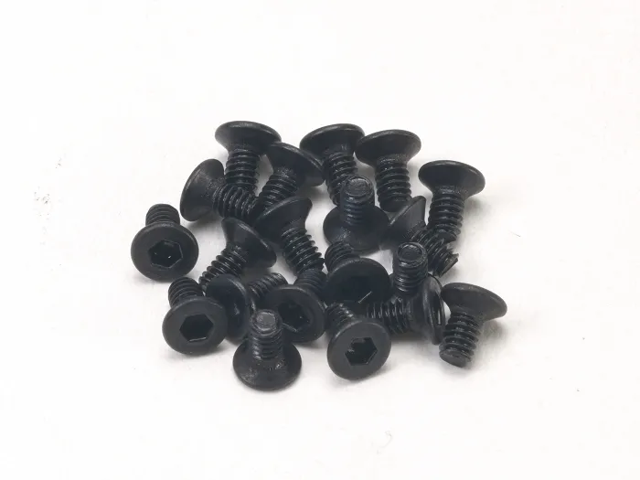 PN Racing Countersunk hardened carbon steel screws M2x4 Allen (2