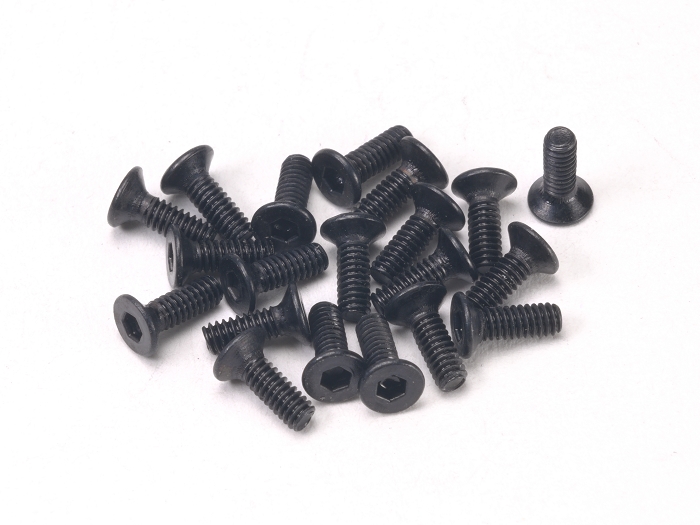 PN Racing Hardened Carbon Steel Screws M2x8 Tapered