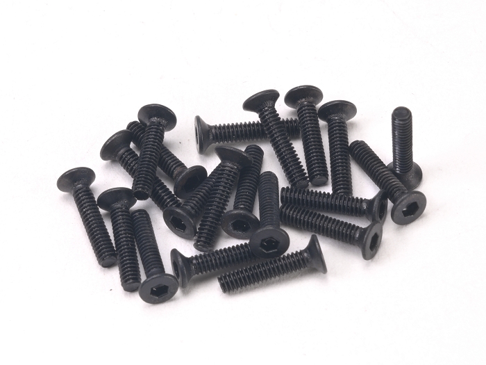 PN Racing Hardened Carbon Steel Screws M2x10 Tapered