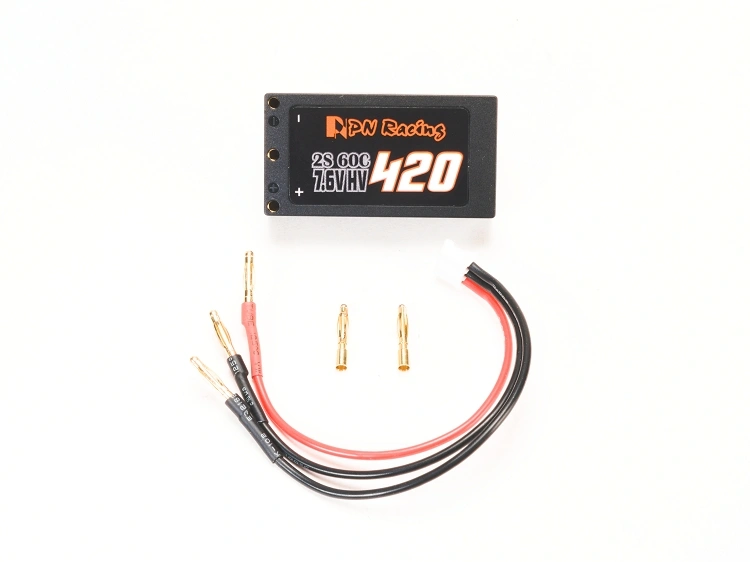 PN Racing Battery V5 LiPo 2S 7.6V HV 420mah 60C Hard Case