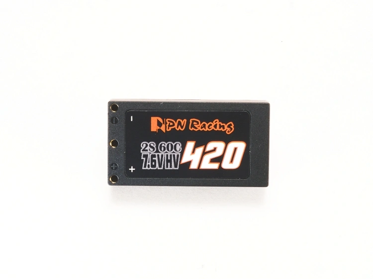 PN Racing Battery V5 LiPo 2S 7.6V HV 420mah 60C Hard Case - imagen 1