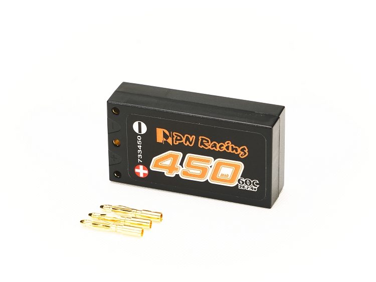 PN Racing Battery V5 LiPo 2S 7.6V HV 420mah 60C Hard Case
