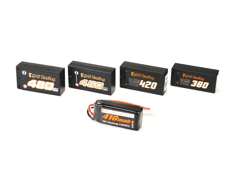 PN Racing Battery V5 LiPo 2S 7.6V HV 420mah 60C Hard Case - imagen 4