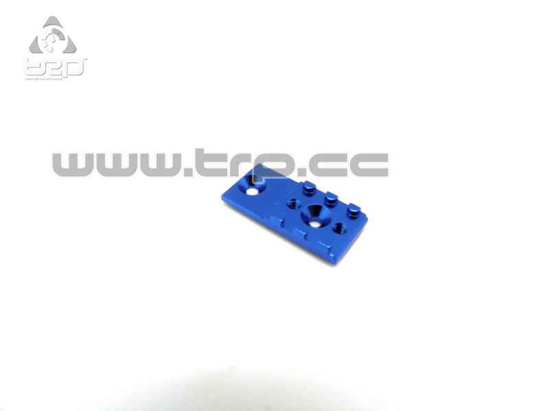 PN Racing Aluminum Support RM MM T-Bar Chassis PN 2.5W Blue - imagen 2