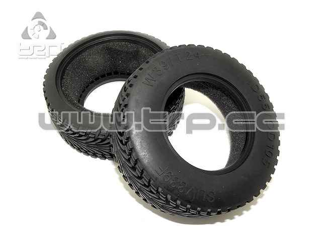 axial exo rubber front radial tires (40g) with tire insert