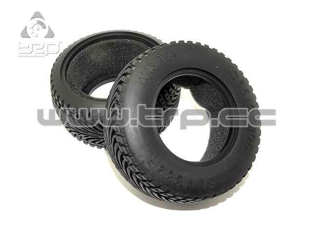 axial exo rubber rear radial tires (40g) with tire insert