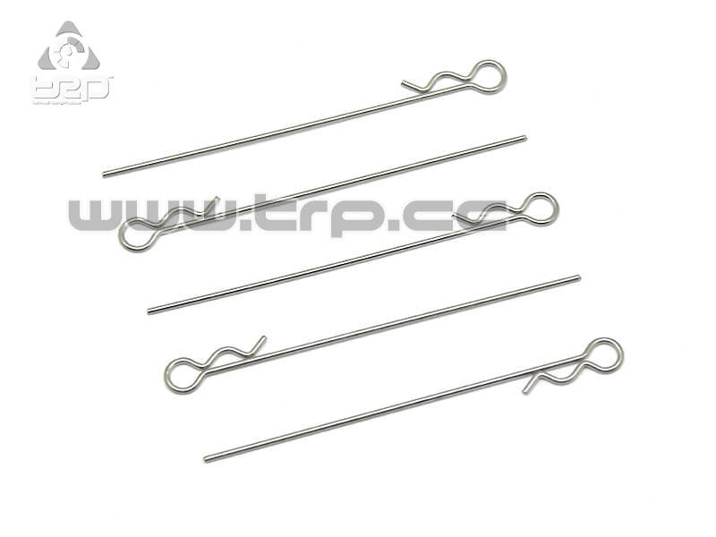 Long silver car body clip