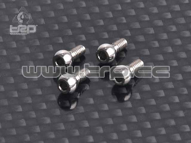 3.5mm Rear Toe In Ball Head (4 pcs)(RC Atomic)