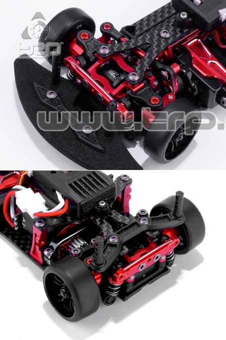 atomic miniz amz aluminium upper bulkhead front rear - imagen 2