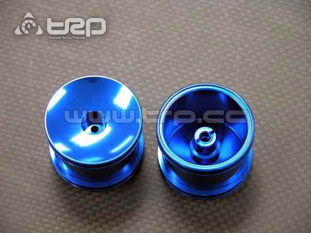GPM Rear Aluminium Rims Associated RC18T Blue