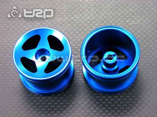 GPM Front Aluminium Rims Associated RC18T Blue