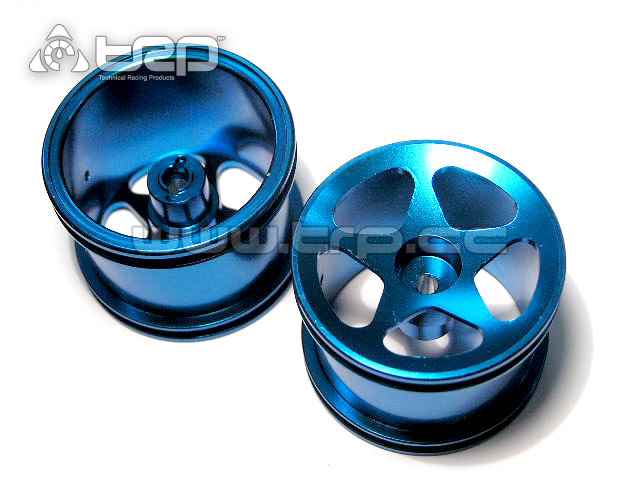 GPM Front Aluminium Rims Associated RC18T Blue