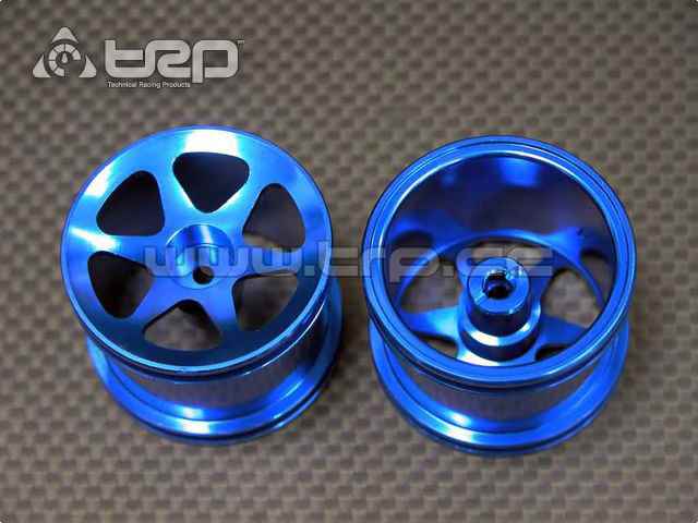 GPM Front Aluminium Rims Associated RC18T Blue