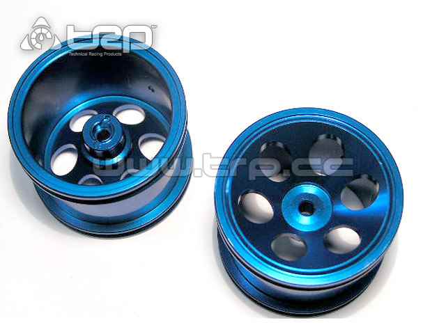GPM Front Aluminium Rims Associated RC18T Blue