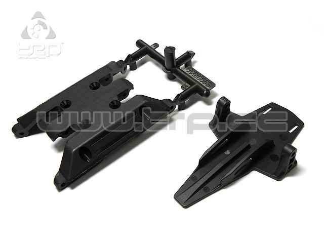 Axial XR10 Chassis Skid Plate and Battery Mount Set