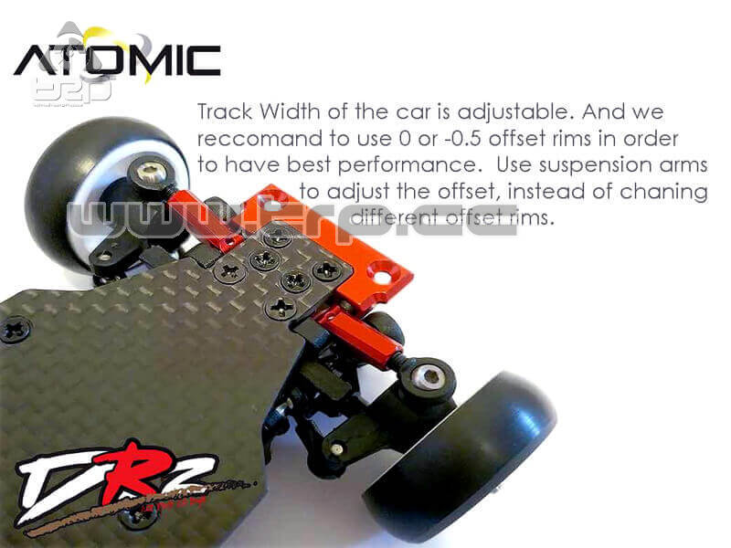 Atomic Mini Z Drift Chassis DRZ w/Gyro/Servo/ESC - imagen 3