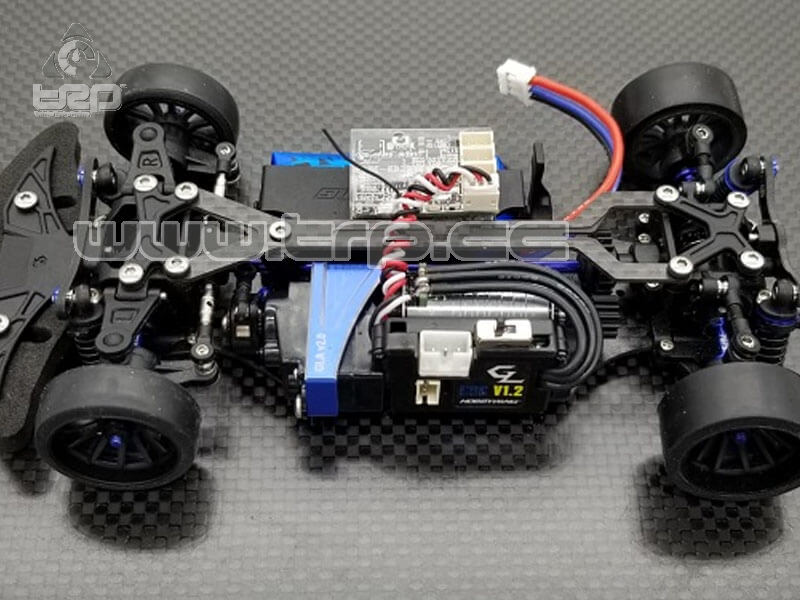 GL Racing 1:27 Scale Car V2 Chassis with Speed Controller (No Receiver - imagen 2