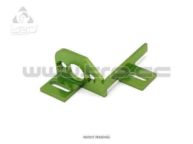 Slot GroupZ TRPscale Aluminium Motor Mount green color