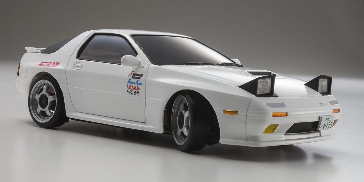 Autoscale Mini-Z Mazda RX7 Savanna FC3S Initial-D Blanca (MA020)