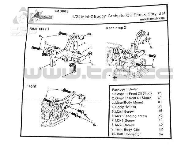Kyosho MiniZ Buggy Heat Sink Motor Mount - imagen 2