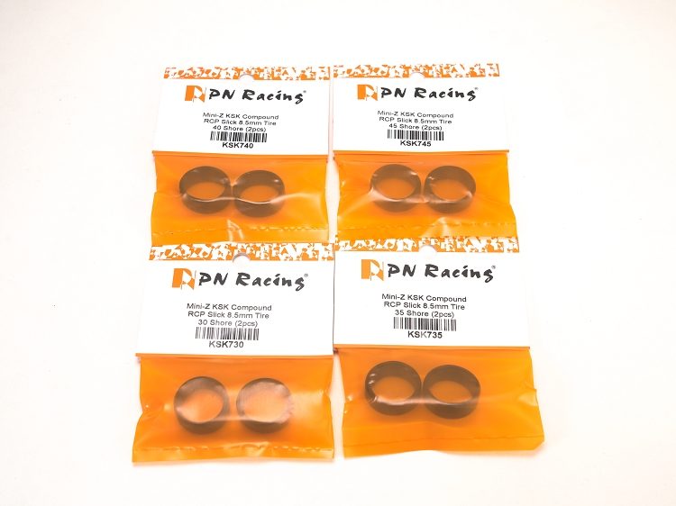 MiniZ KSK PN Racing 8.5mm Slicks 40ª low profile tires - imagen 1