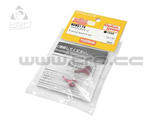 Kyosho Mini-Z Buggy Aluminum Knuckle Set (Red) - imagen 1