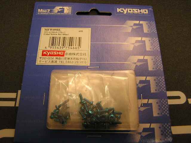 Kyosho F1 screws blue color