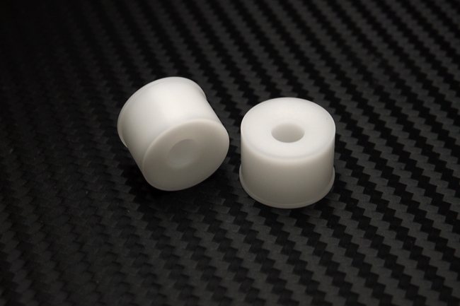Rear CNC Delrin wheels 14mm (width) 2WD 20mm White