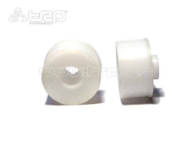 Rear CNC Delrin wheels R+3 MiniZ 2wd 20mm White