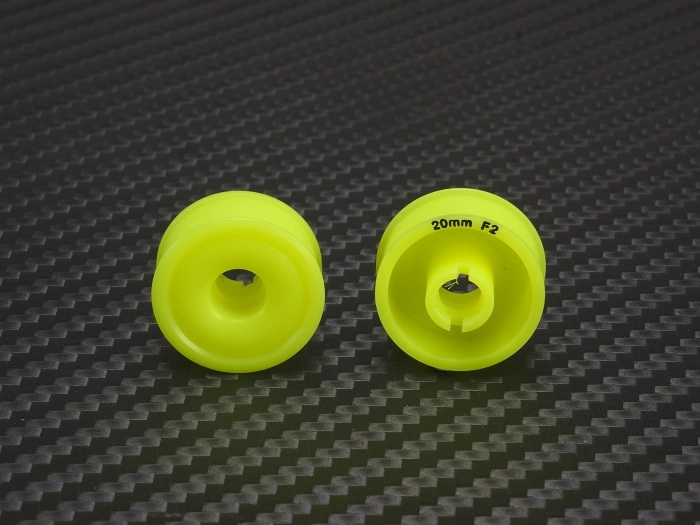 PN Racing Rims 8.5 X 20mm F2 MiniZ 2wd CNC YELLOW Flanged - imagen 2