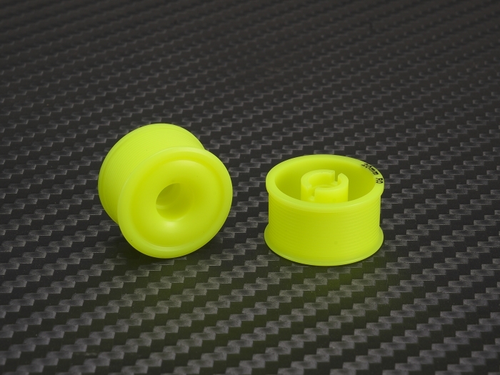 PN Racing 11 x 20mm R0 MiniZ 2wd CNC Yellow Flanged Wheels