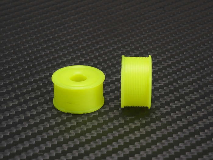 PN Racing 11 x 20mm R0 MiniZ 2wd CNC Yellow Flanged Wheels - imagen 1