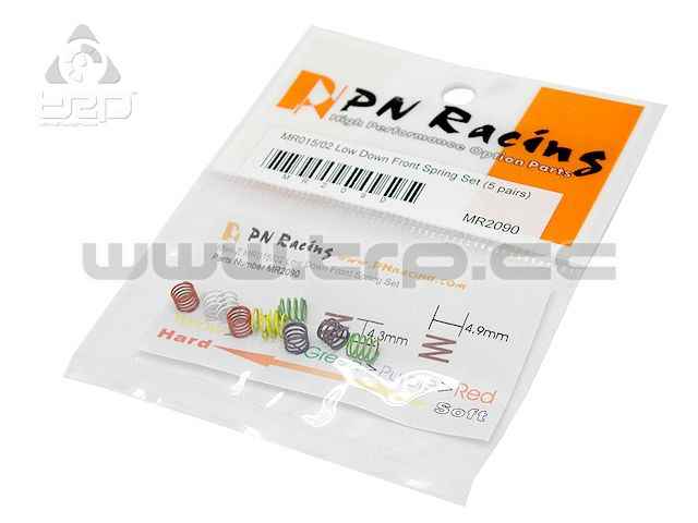 Short front springs, 5 stiffness levels, MiniZ MR02/MR015 - imagen 1