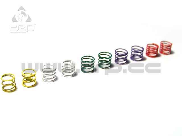 Short front springs, 5 stiffness levels, MiniZ MR02/MR015 - imagen 4