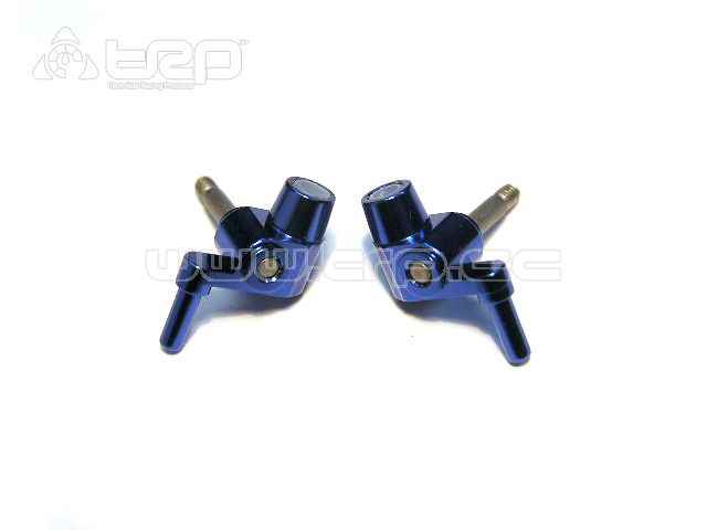 MiniZ MR015/MR02 3gr Front Steering Knuckles (Blue)