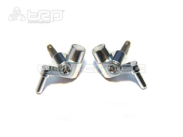 MiniZ MR015/MR02 3gr Front Steering Knuckles (Silver)