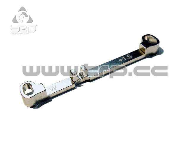 Steering Bar (Wide) Toe-in +1.5 Silver MiniZ MR03