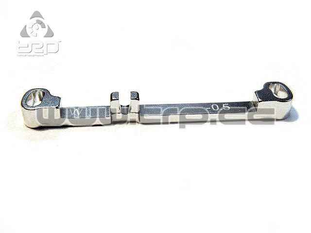 Steering Bar (Wide) Toe-Out -0.5 Silver MiniZ MR03