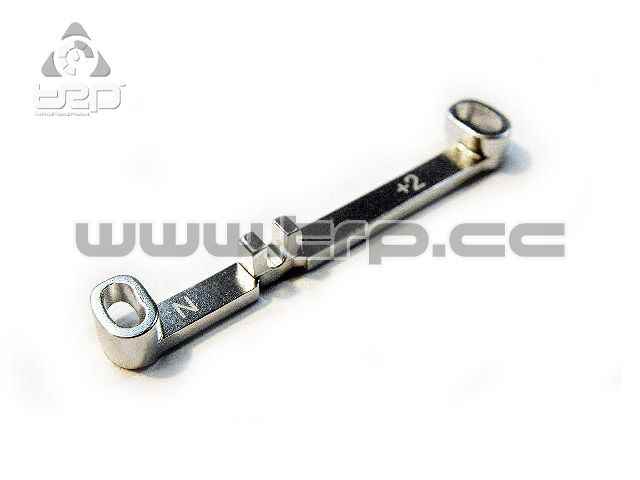 Steering bar (Narrow) Toe-in +2 Silver MiniZ MR03