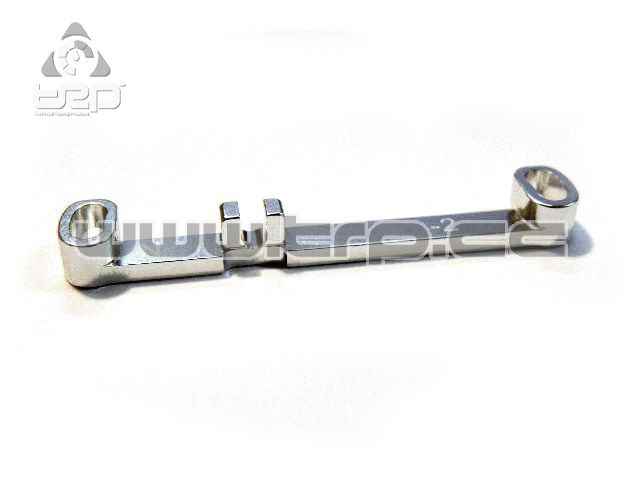 Steering Bar (Narrow) Toe-Out -2.0 Silver MiniZ MR03