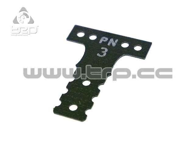 Fiber plate hardness #3 for Mini-Z MR03 MM G10 Black